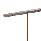 Regent Maisy 4 Light 1420mm Linear Pendant Light - Mocha / Amber Fade