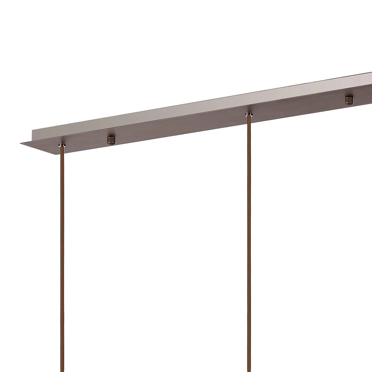 Regent Maisy 4 Light 1420mm Linear Pendant Light - Mocha / Amber Fade