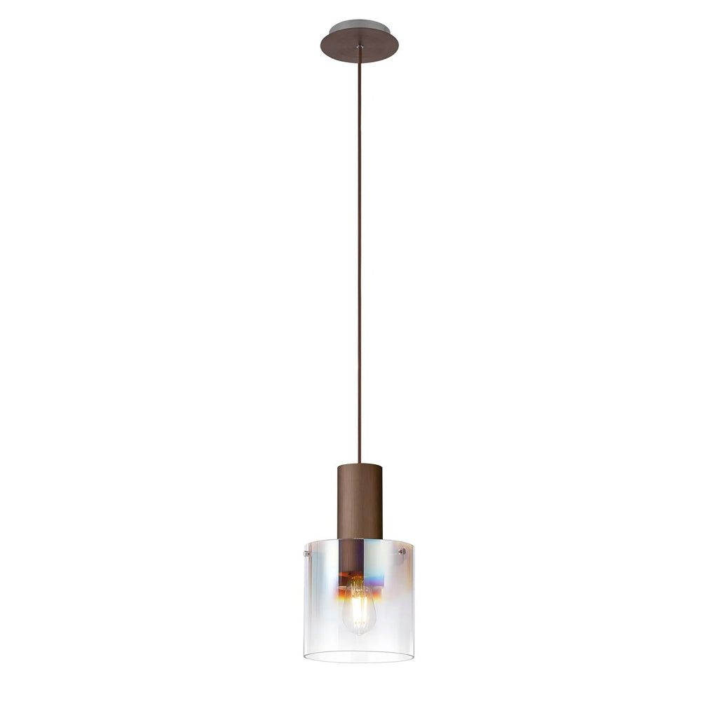 Regent Maisy 200mm Single Pendant Light - Mocha / Iridescent Fade