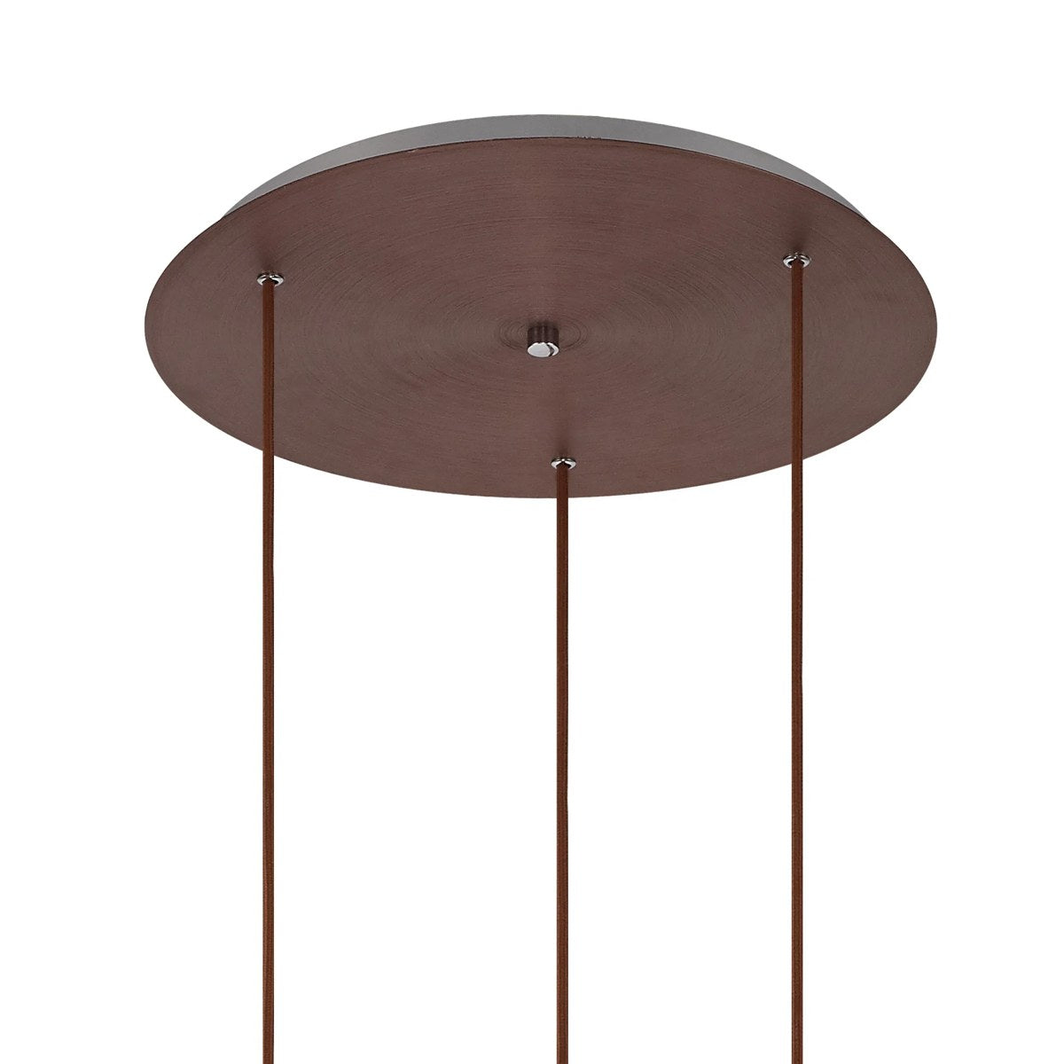 Regent Maisy 3 Light 500mm Round Pendant Light - Mocha / Iridescent Fade