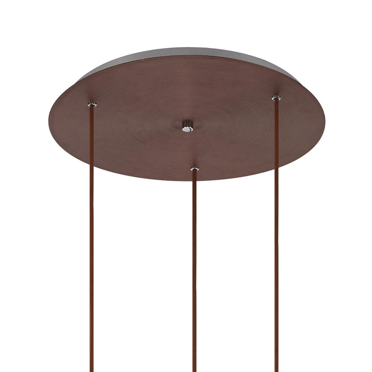 Regent Maisy 3 Light 500mm Round Pendant Light - Mocha / Smoke Fade