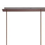 Regent Maisy 3 Light 1000mm Linear Pendant Light - Mocha / Iridescent Fade
