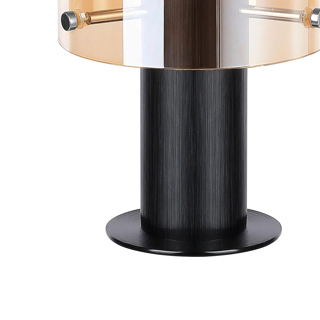 Regent Maisy 260mm Table Lamp - Black / Amber Fade