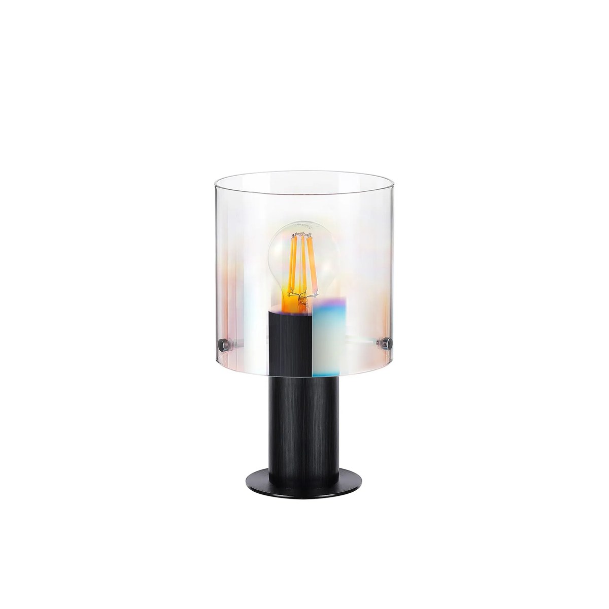 Regent Maisy 260mm Table Lamp - Black / Iridescent Fade