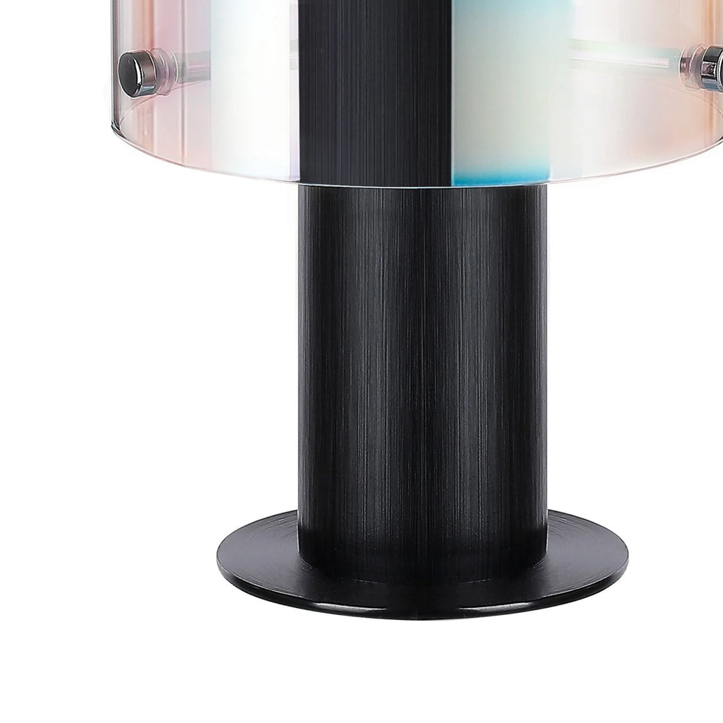 Regent Maisy 260mm Table Lamp - Black / Iridescent Fade