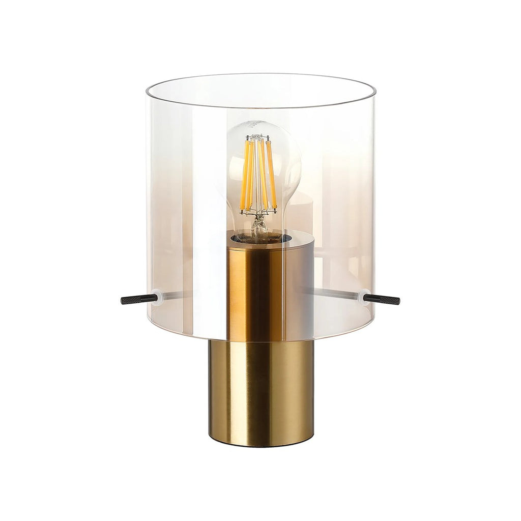 Regent Maisy 260mm Table Lamp - Brass / Amber Fade