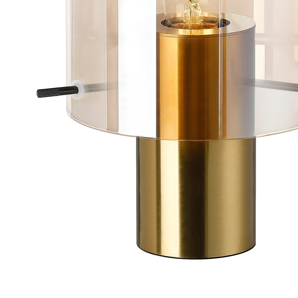 Regent Maisy 260mm Table Lamp - Brass / Amber Fade