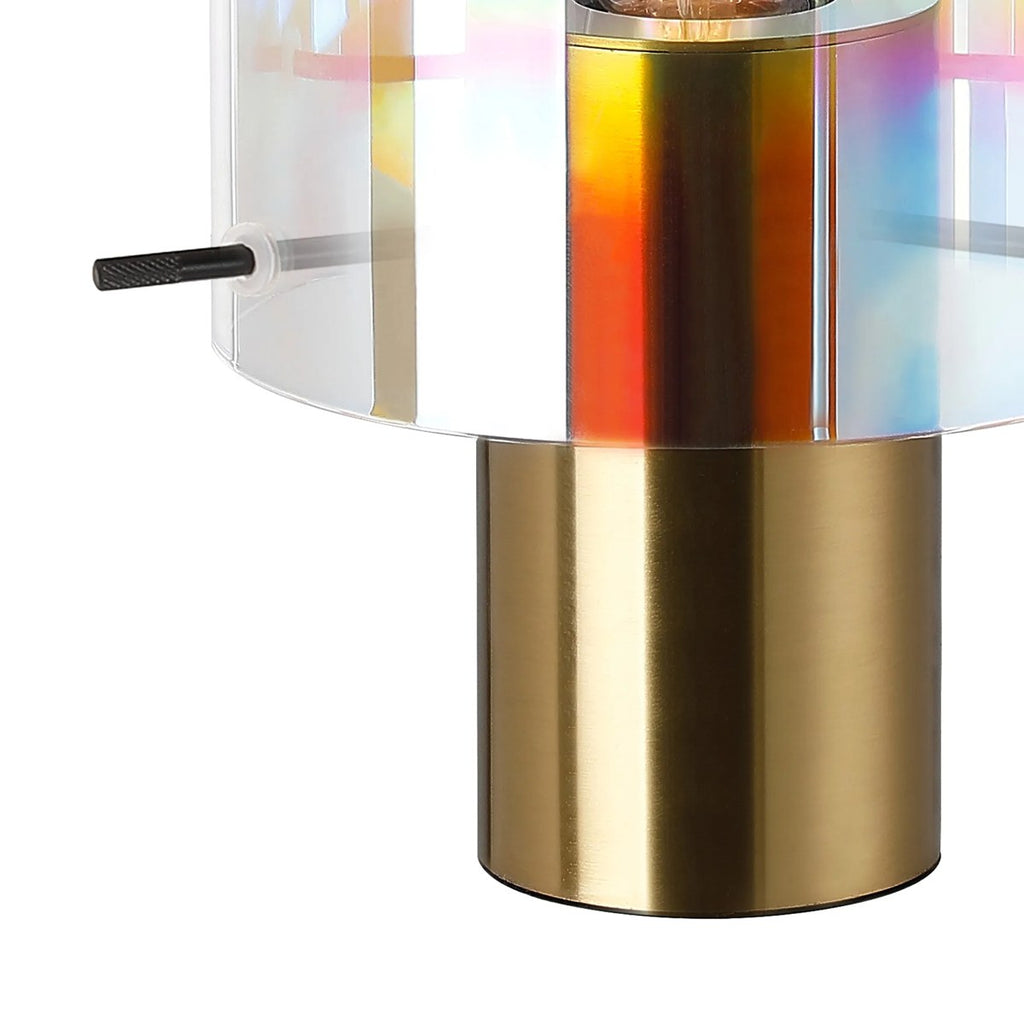 Regent Maisy 260mm Table Lamp - Brass / Iridescent Fade