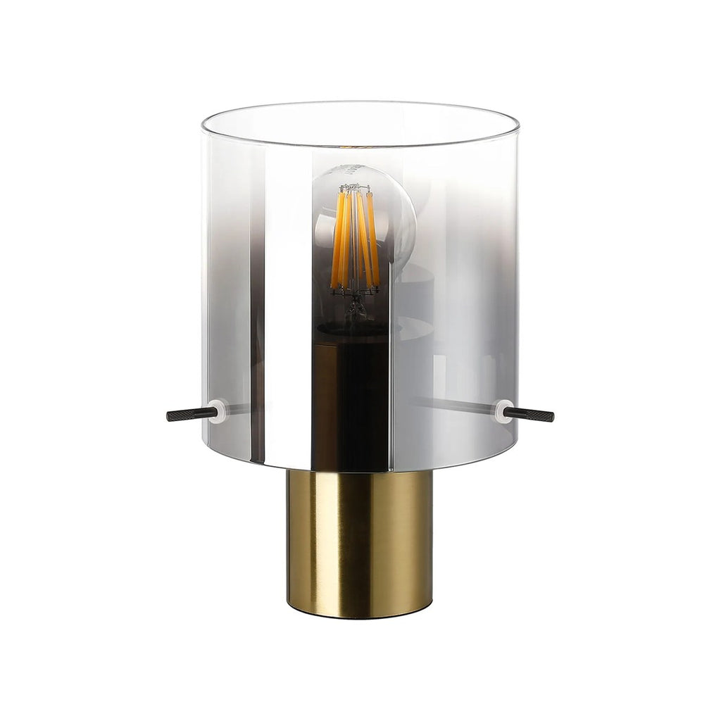 Regent Maisy 260mm Table Lamp - Brass / Smoke Fade