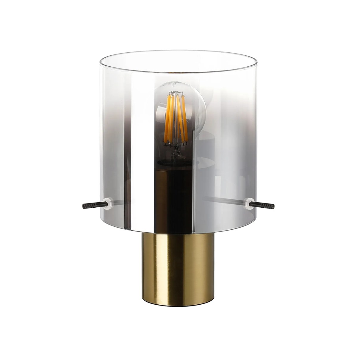 Regent Maisy 260mm Table Lamp - Brass / Smoke Fade