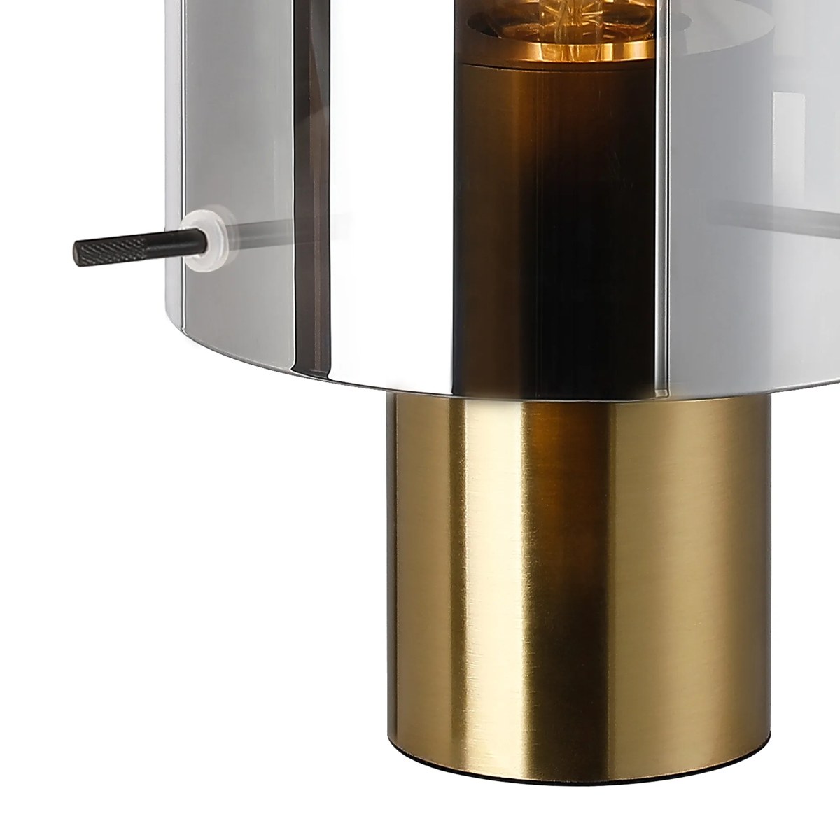 Regent Maisy 260mm Table Lamp - Brass / Smoke Fade