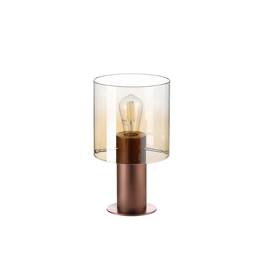 Regent Maisy 260mm Table Lamp - Mocha / Amber Fade