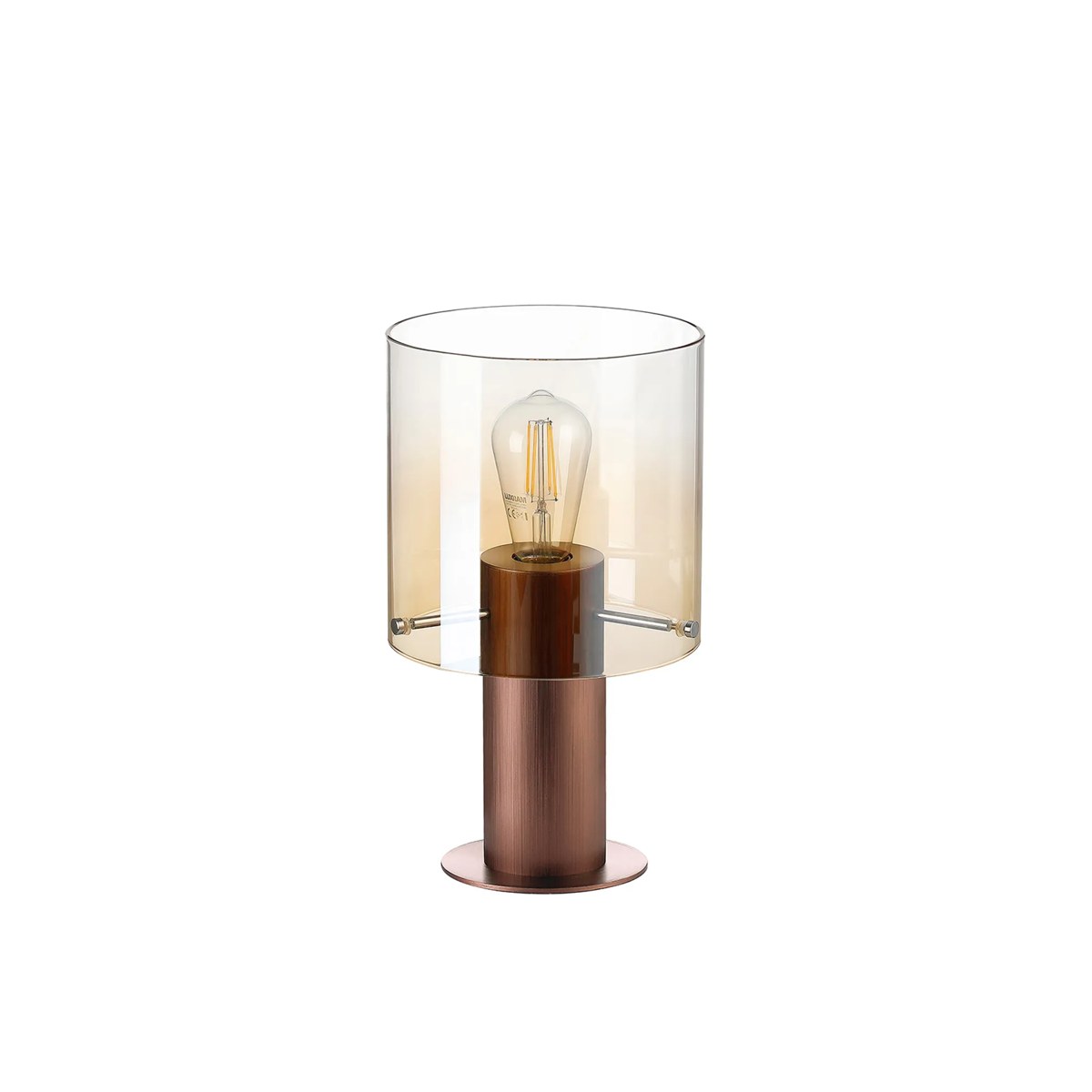 Regent Maisy 260mm Table Lamp - Mocha / Amber Fade