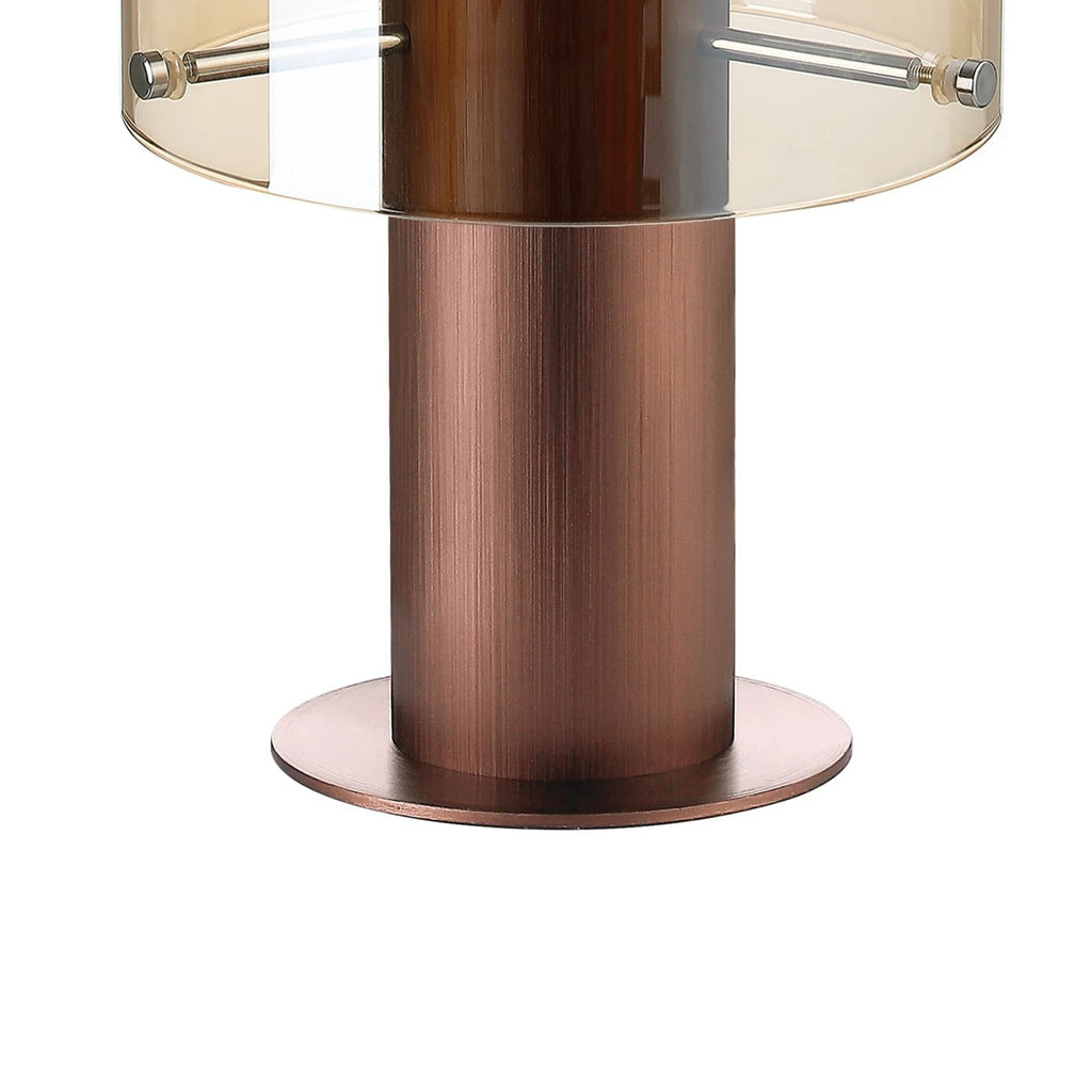 Regent Maisy 260mm Table Lamp - Mocha / Amber Fade