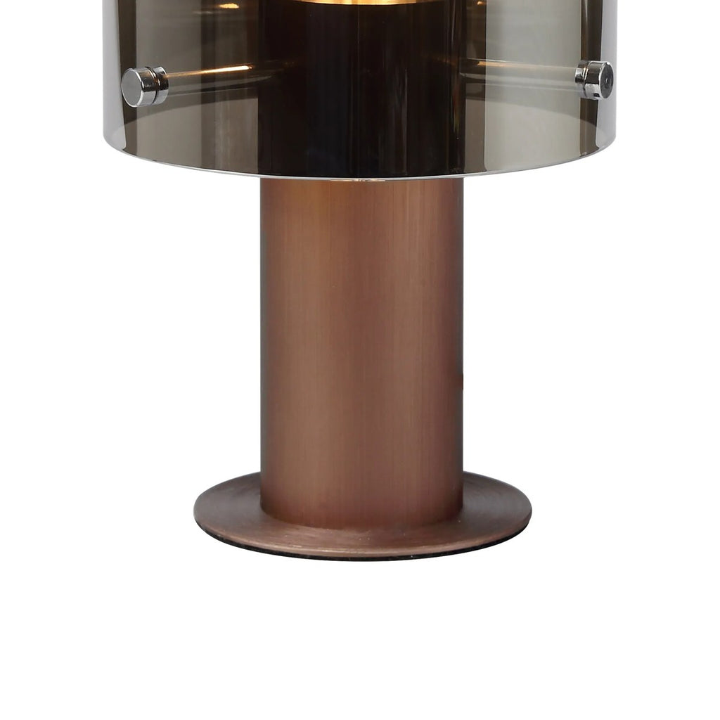 Regent Maisy 260mm Table Lamp - Mocha / Smoke Fade