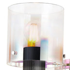 Regent Maisy 245mm Switched Wall Light - Black / Iridescent Fade