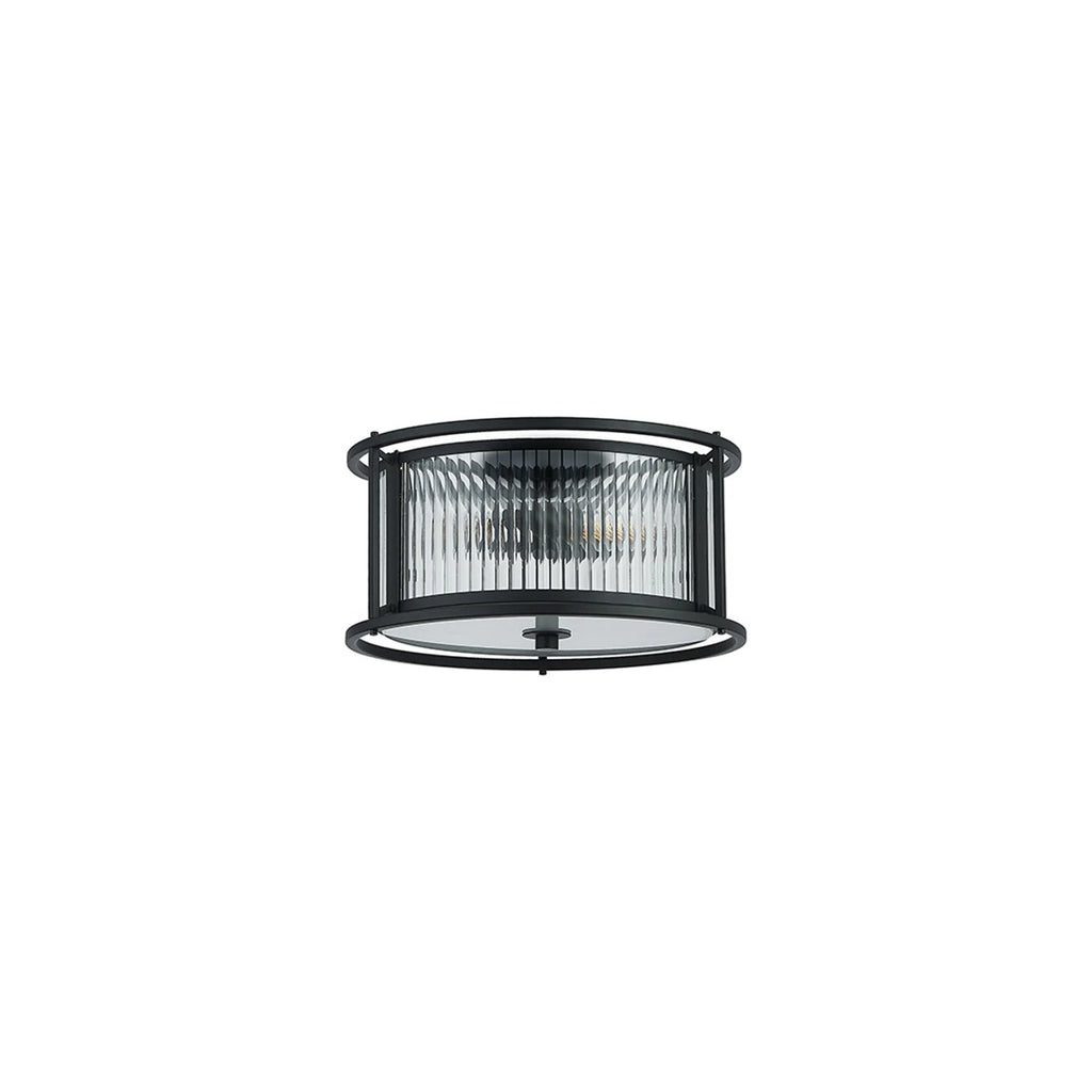 Regent Malmedy 350mm 3 Light Convertible Pendant Light - Satin Black