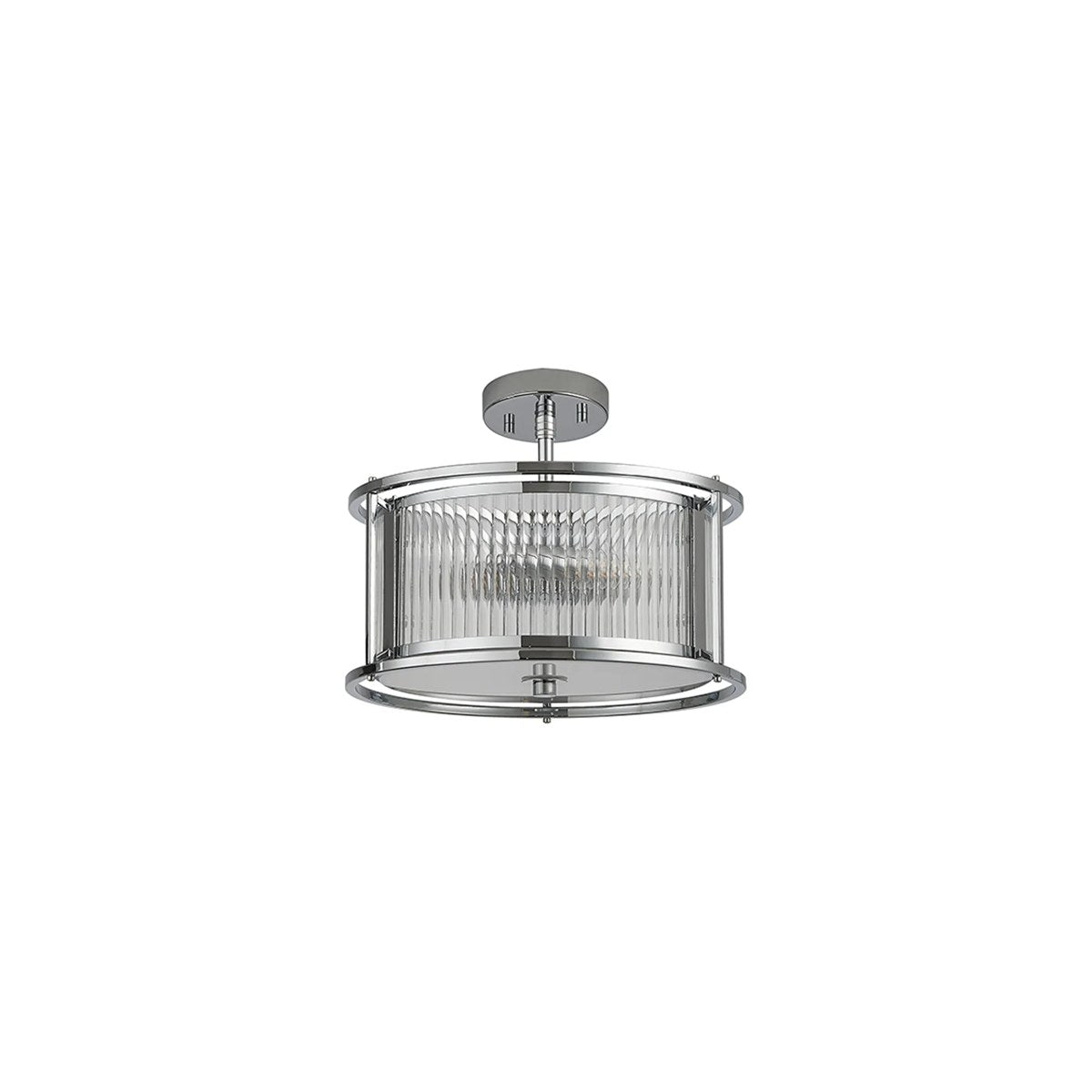Regent Malmedy 350mm 3 Light Convertible Pendant Light - Polished Chrome