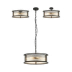 Regent Malmedy 500mm 6 Light Convertible Pendant Light - Satin Black