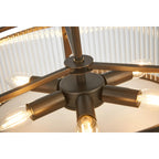 Regent Malmedy 500mm 6 Light Convertible Pendant Light - Bronze