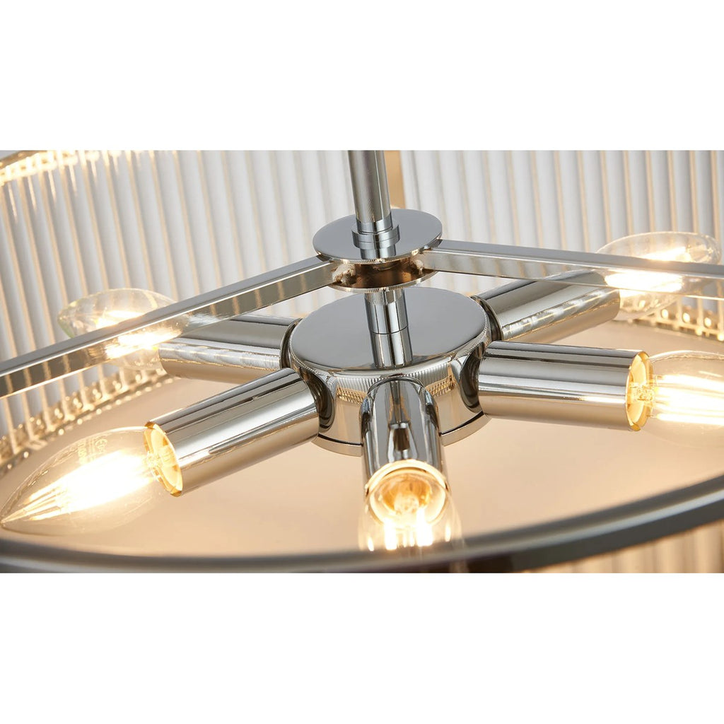 Regent Malmedy 500mm 6 Light Convertible Pendant Light - Polished Chrome
