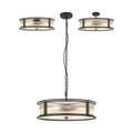 Regent Malmedy 650mm 8 Light Convertible Pendant Light - Satin Black