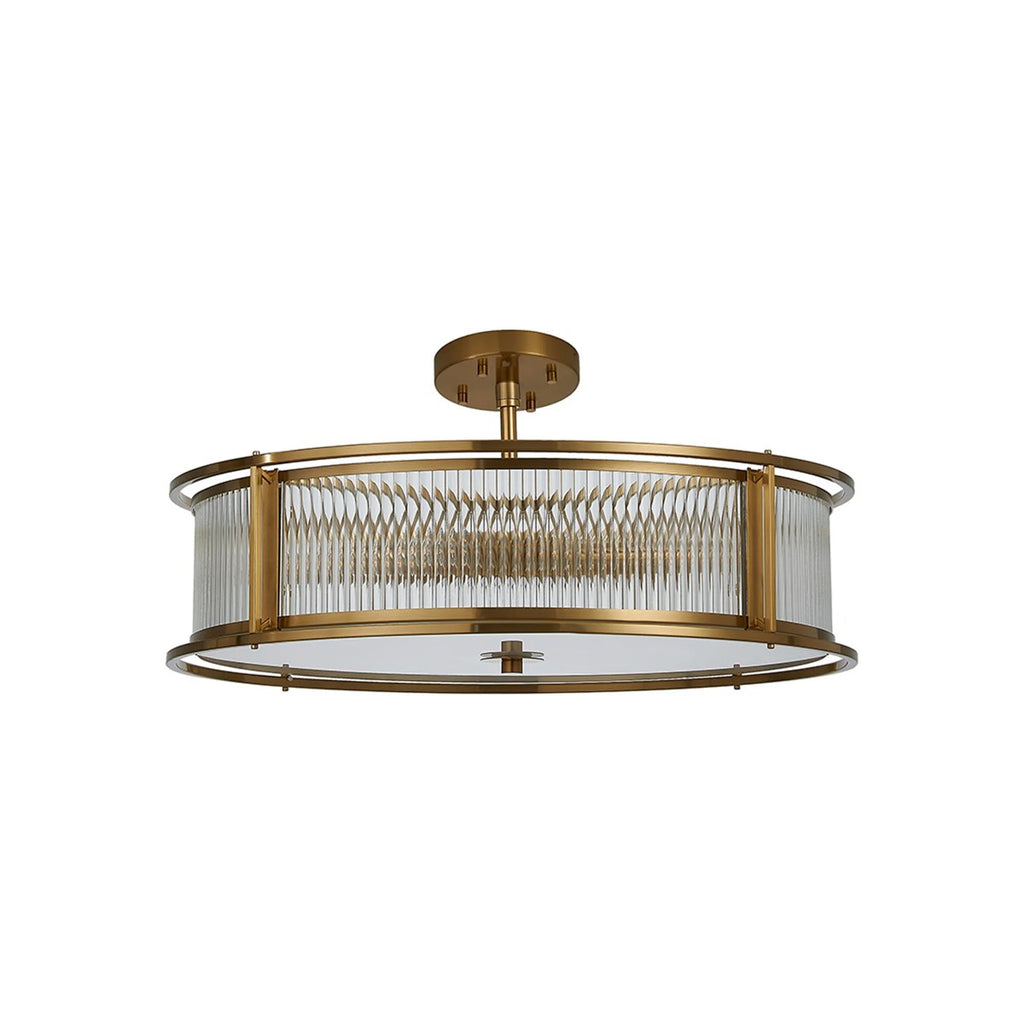 Regent Malmedy 650mm 8 Light Convertible Pendant Light - Brass