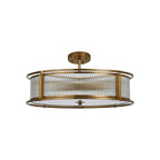 Regent Malmedy 650mm 8 Light Convertible Pendant Light - Brass