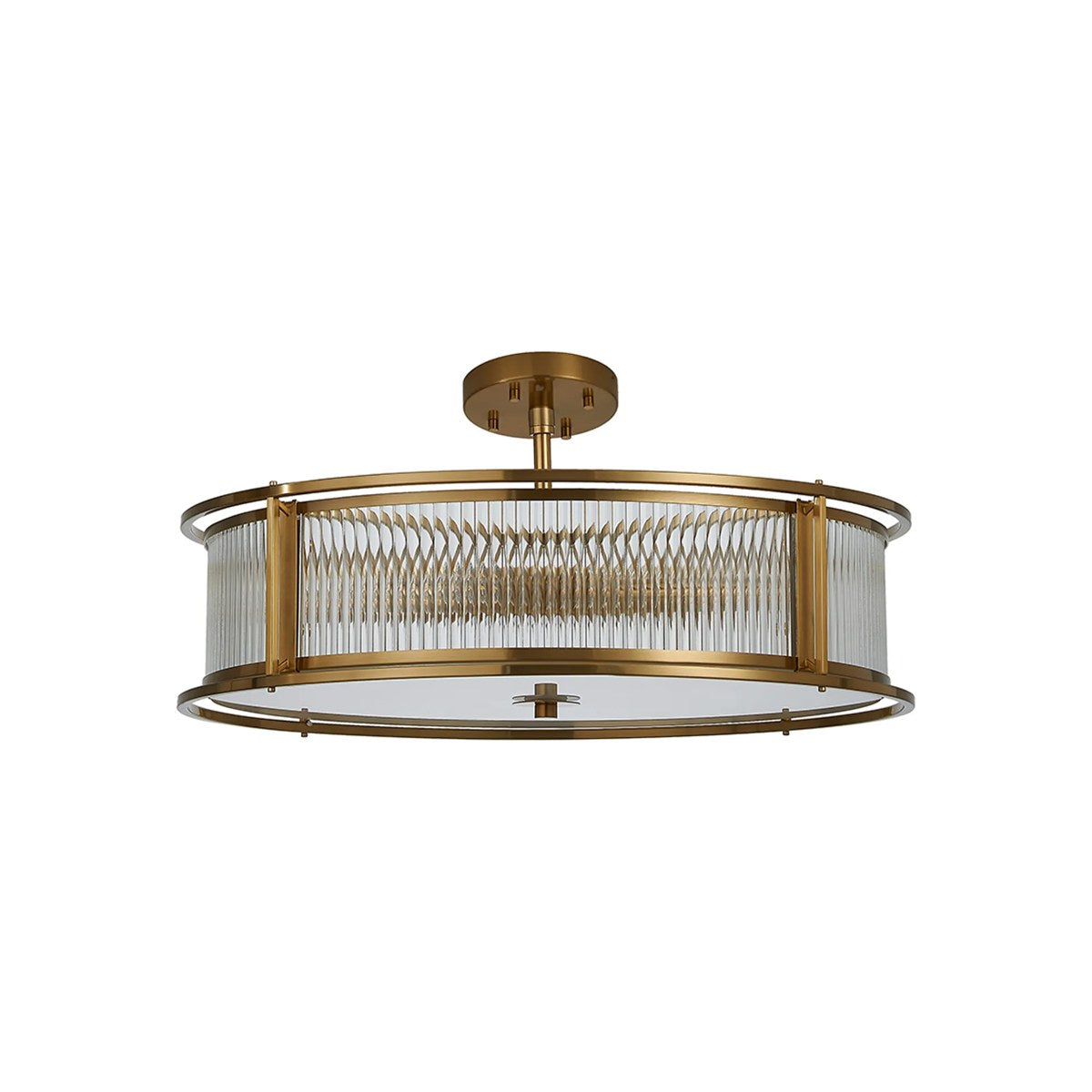 Regent Malmedy 650mm 8 Light Convertible Pendant Light - Brass