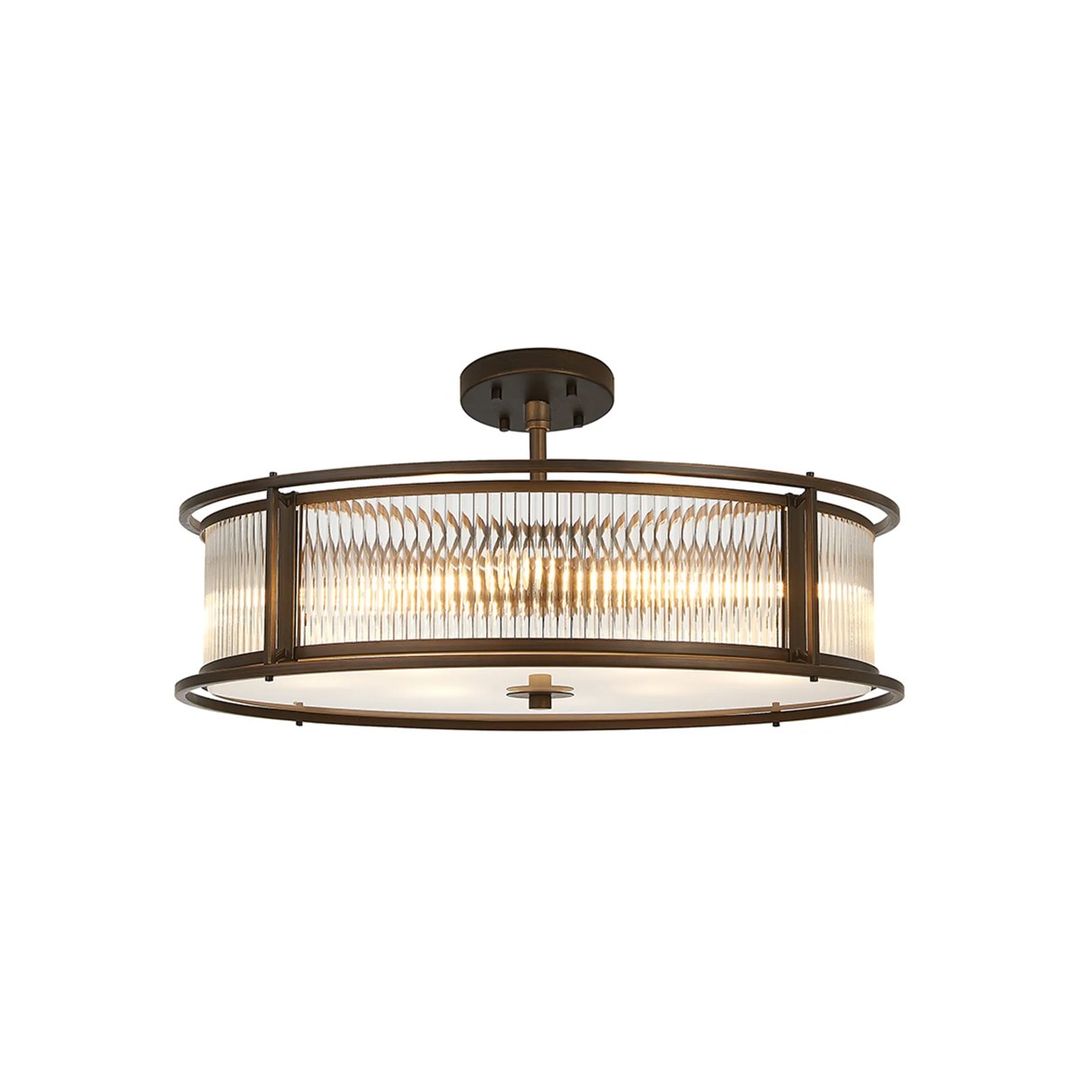 Regent Malmedy 650mm 8 Light Convertible Pendant Light - Bronze