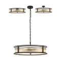 Regent Malmedy 800mm 10 Light Convertible Pendant Light - Satin Black