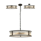 Regent Malmedy 800mm 10 Light Convertible Pendant Light - Satin Black