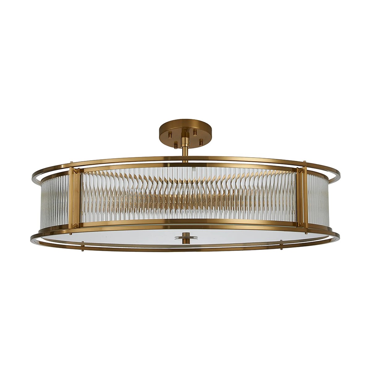 Regent Malmedy 800mm 10 Light Convertible Pendant Light - Brass