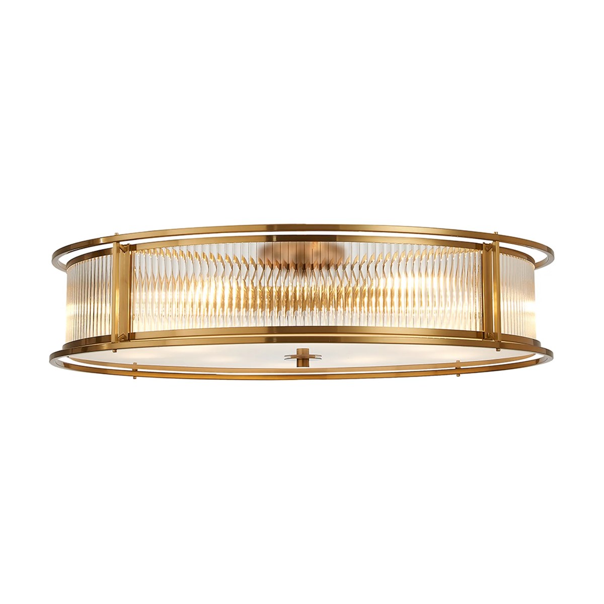 Regent Malmedy 800mm 10 Light Convertible Pendant Light - Brass