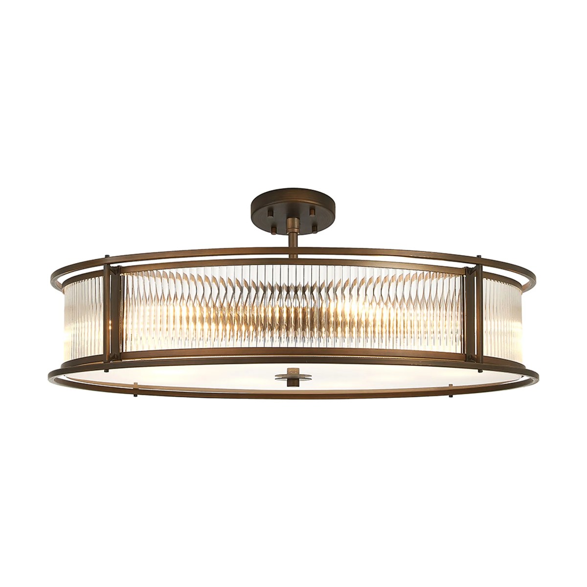 Regent Malmedy 800mm 10 Light Convertible Pendant Light - Bronze