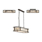Regent Malmedy 1000mm Oval 8 Light Convertible Pendant Light - Satin Black