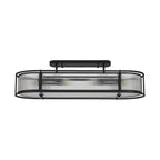Regent Malmedy 1000mm Oval 8 Light Convertible Pendant Light - Satin Black