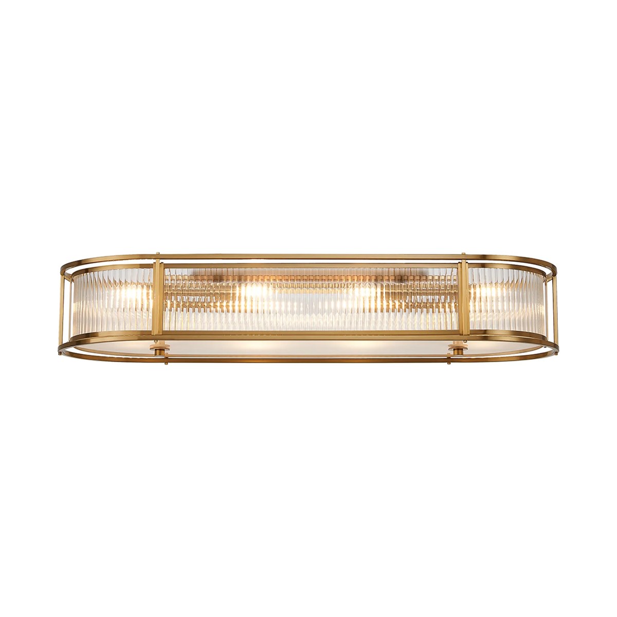 Regent Malmedy 1000mm Oval 8 Light Convertible Pendant Light - Brass