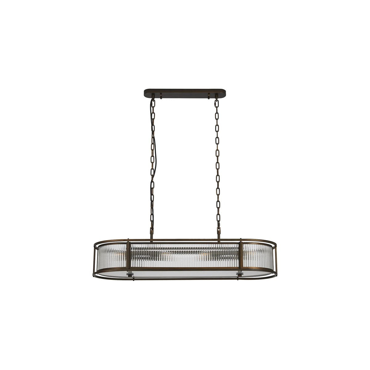 Regent Malmedy 1000mm Oval 8 Light Convertible Pendant Light - Bronze