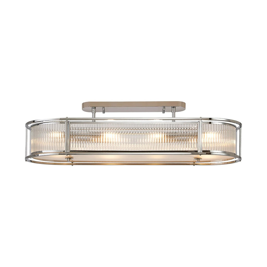 Regent Malmedy 1000mm Oval 8 Light Convertible Pendant Light - Polished Chrome