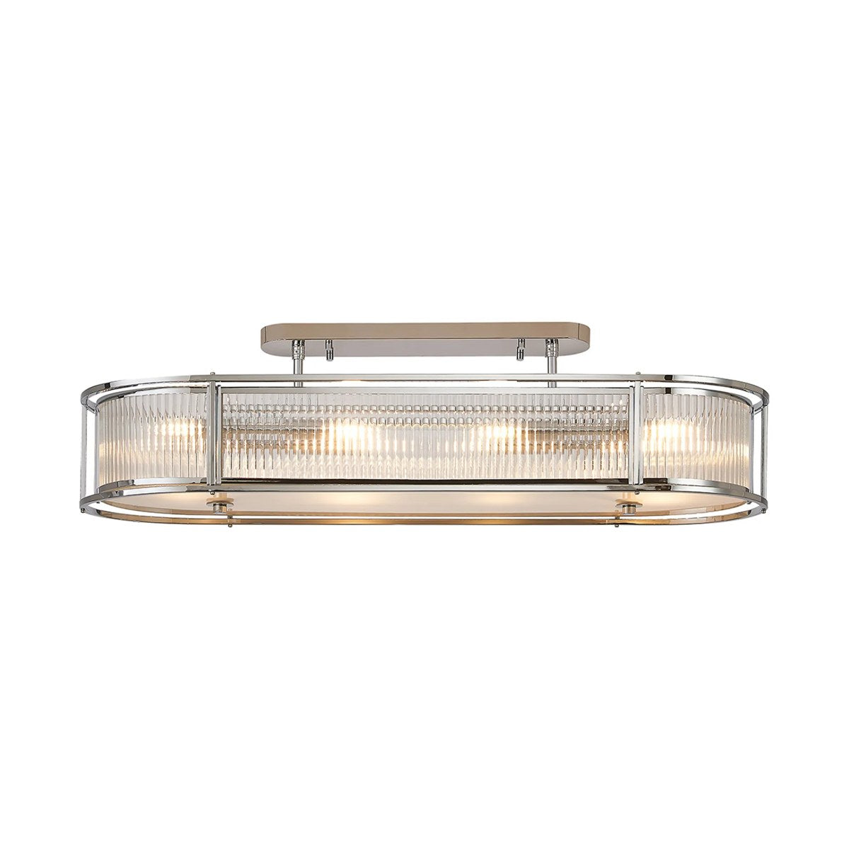 Regent Malmedy 1000mm Oval 8 Light Convertible Pendant Light - Polished Chrome