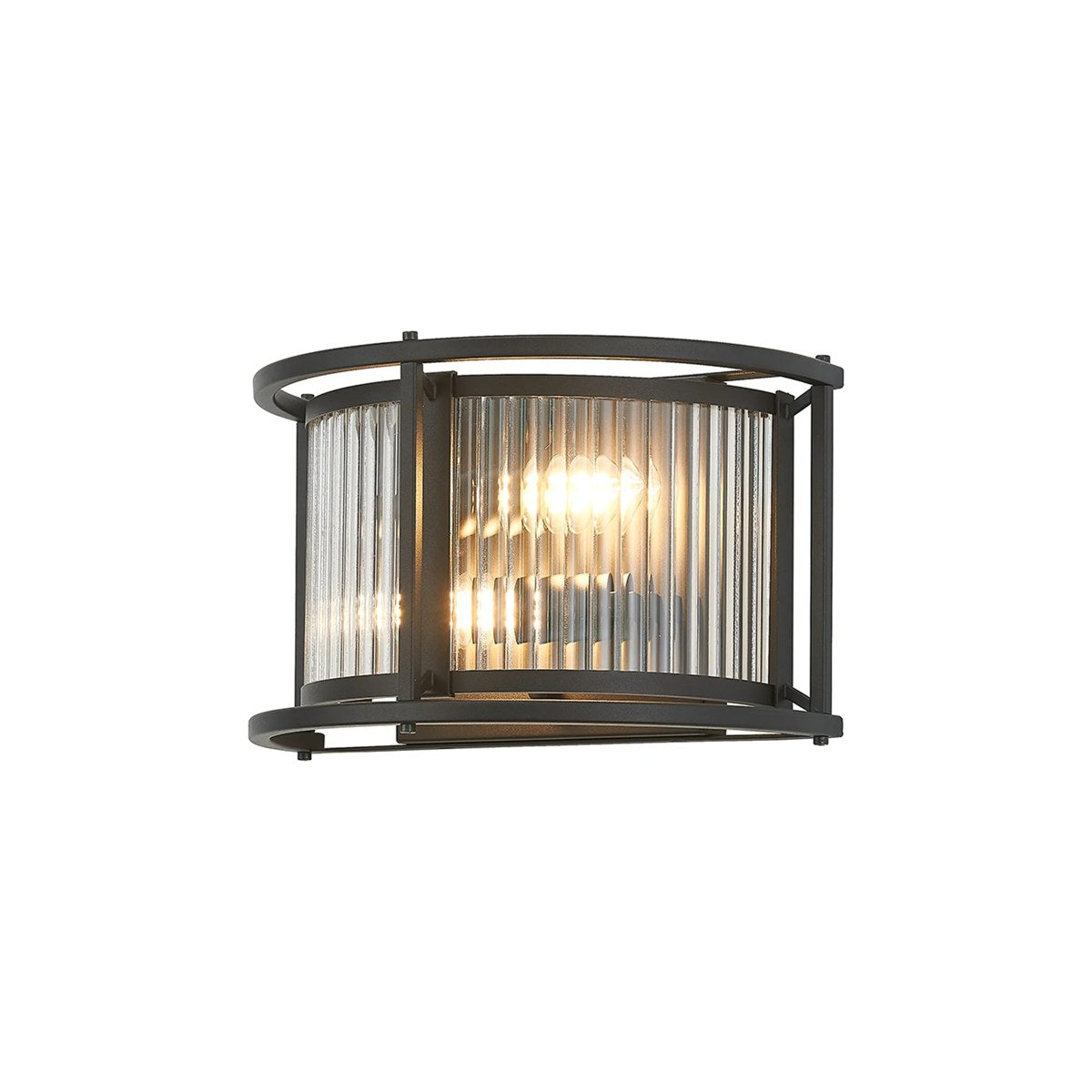 Regent Malmedy 2 Light Wall Light - Satin Black
