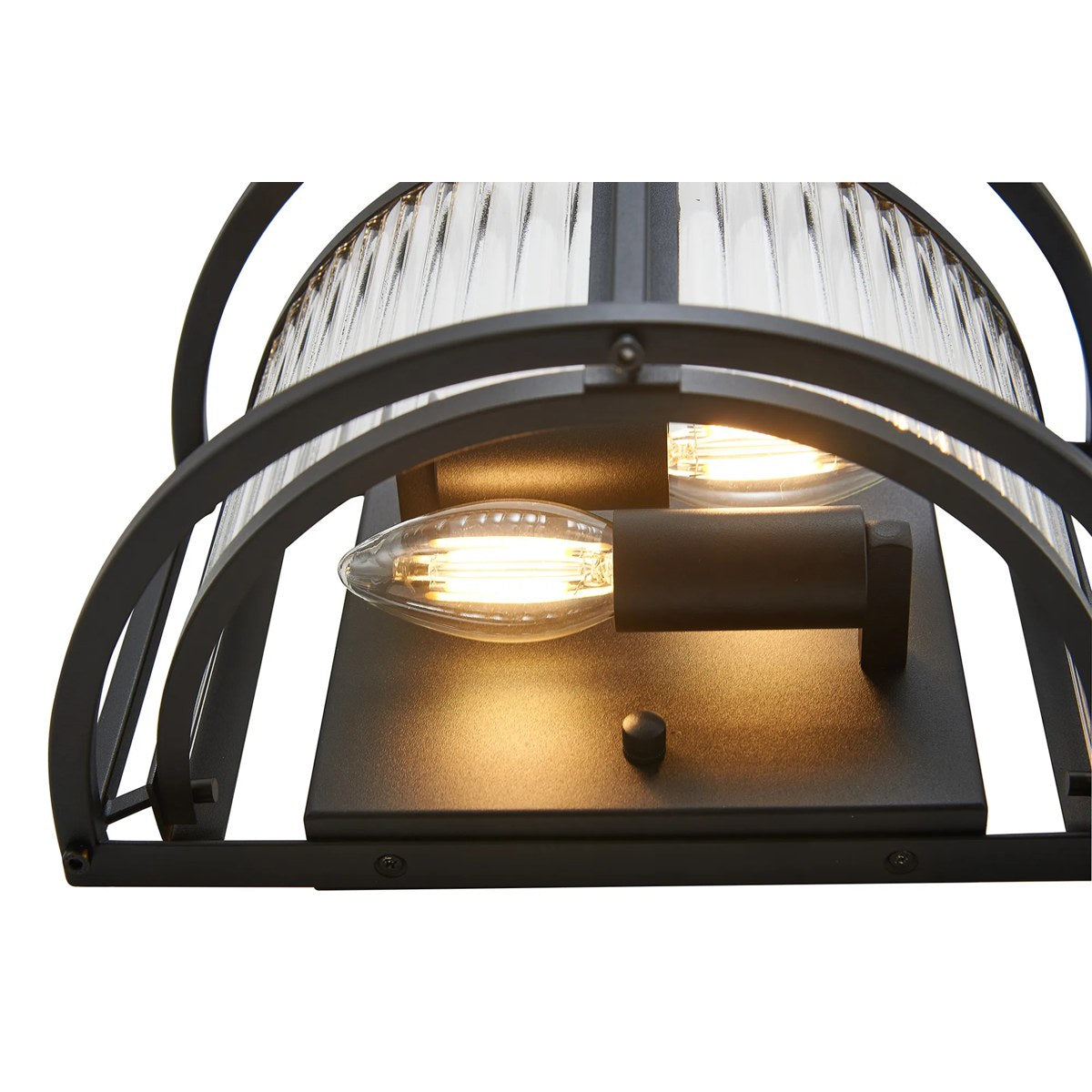 Regent Malmedy 2 Light Wall Light - Satin Black