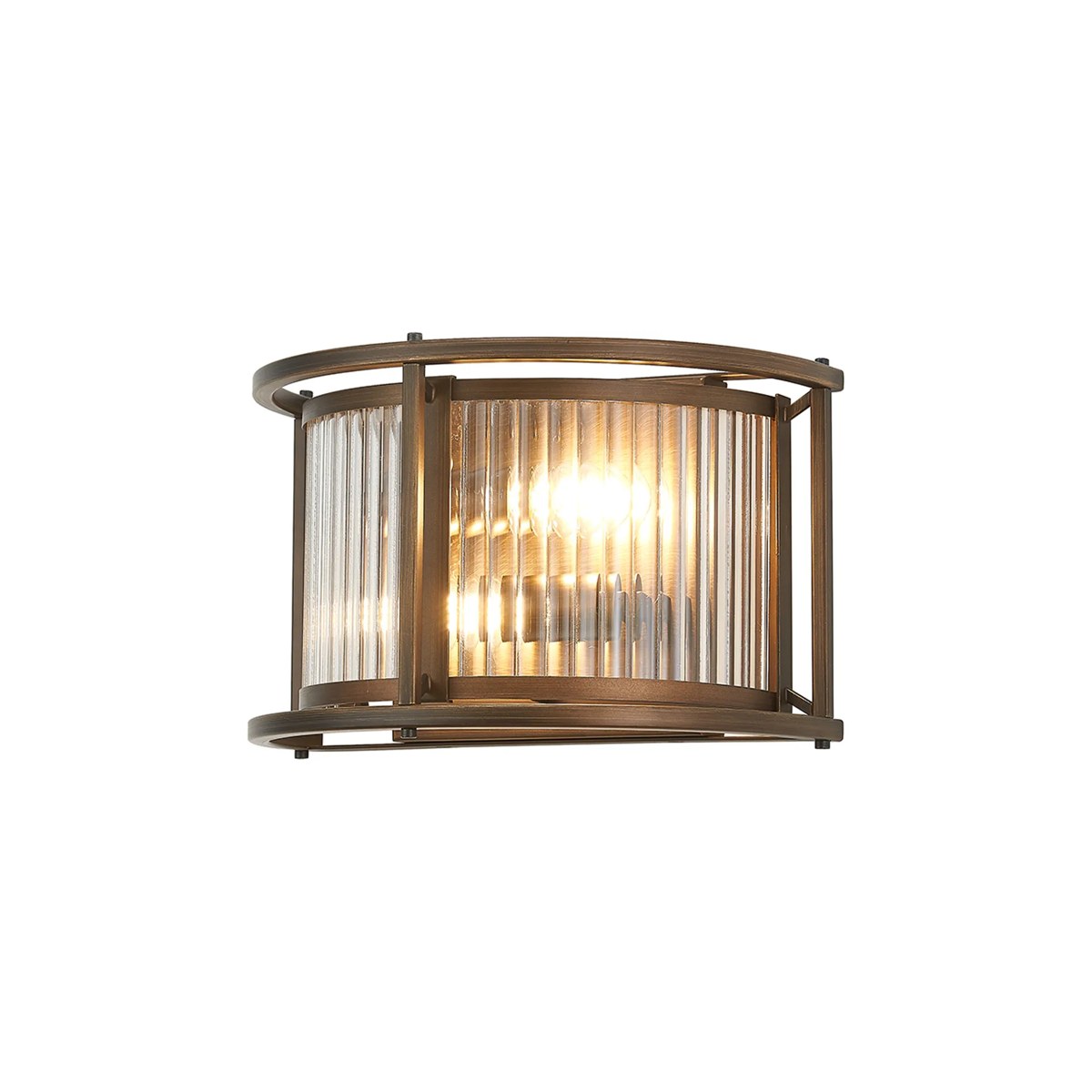 Regent Malmedy 2 Light Wall Light - Bronze