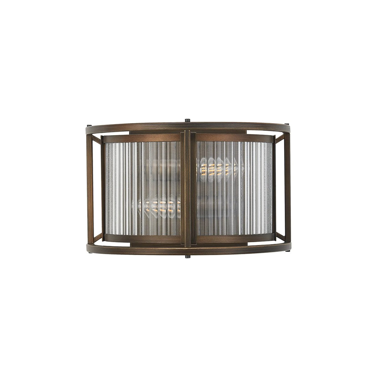 Regent Malmedy 2 Light Wall Light - Bronze