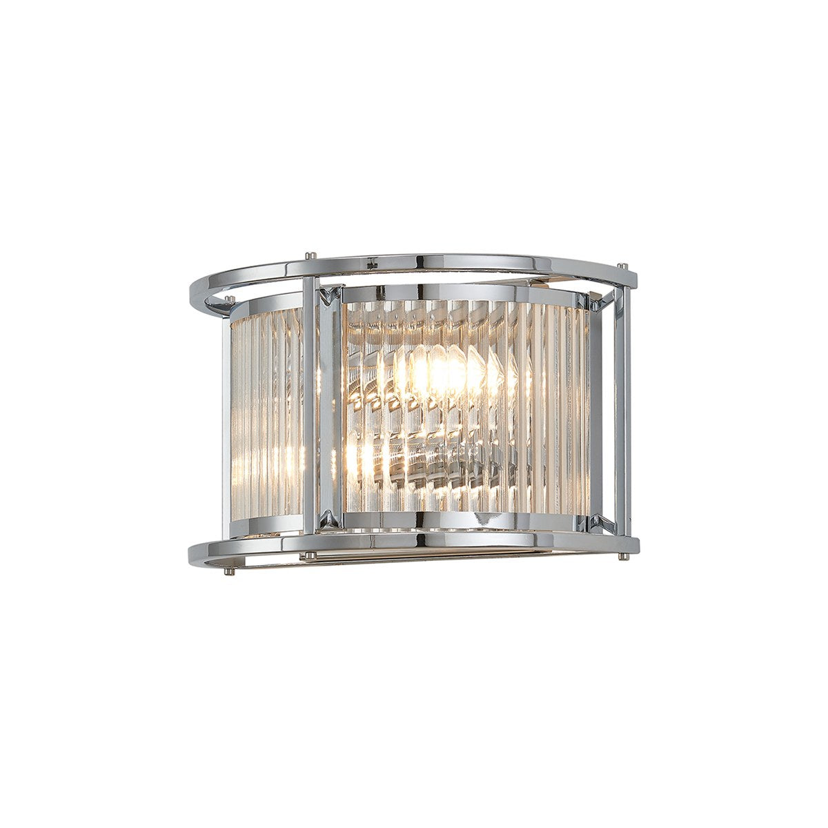 Regent Malmedy 2 Light Wall Light - Polished Chrome