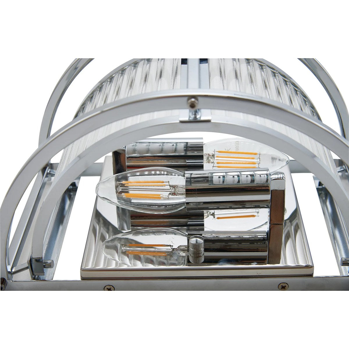 Regent Malmedy 2 Light Wall Light - Polished Chrome