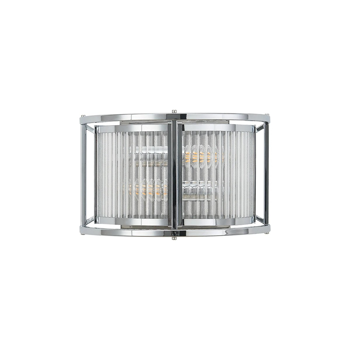 Regent Malmedy 2 Light Wall Light - Polished Chrome