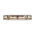 Regent Malmedy 140cm Oval Flush, Semi Flush or Pendant Ceiling Light - Satin Black