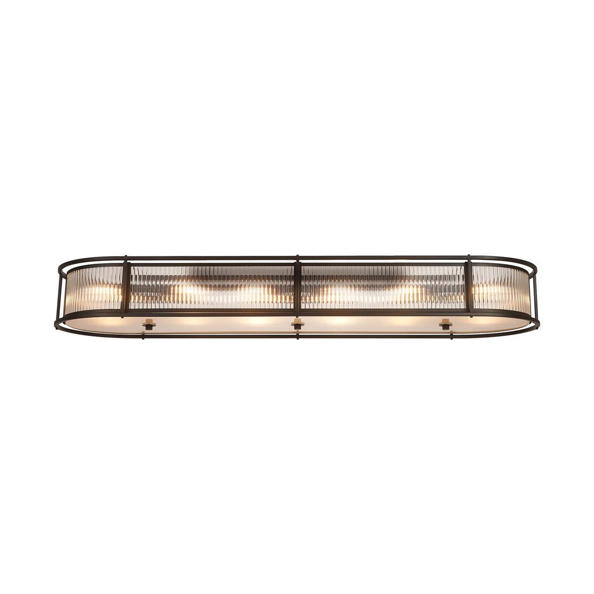 Regent Malmedy 140cm Oval Flush, Semi Flush or Pendant Ceiling Light - Satin Black